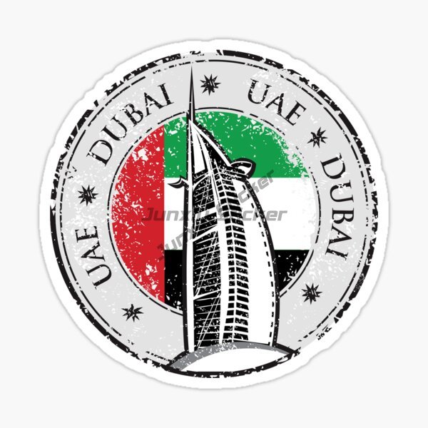 Car Accessories Dubai - Emblema e Distintivo Circolare della Bandiera
